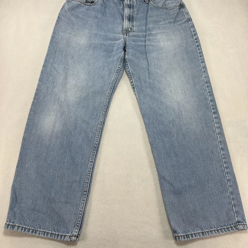 Levis 550 Jeans Mens 38x30‎ Blue Denim Relaxed Fit Tapered Leg Light Wash Y2K